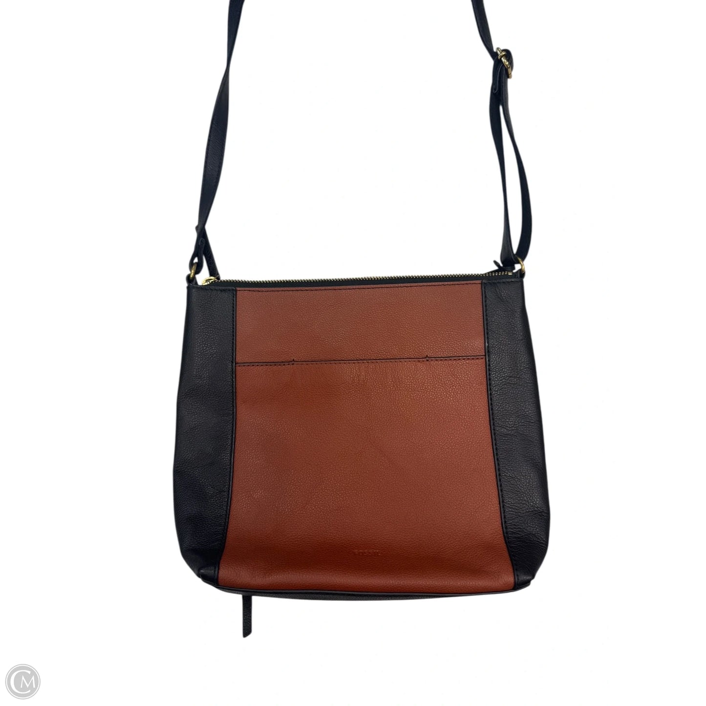 Crossbody Leather By Fossil, Size: Small