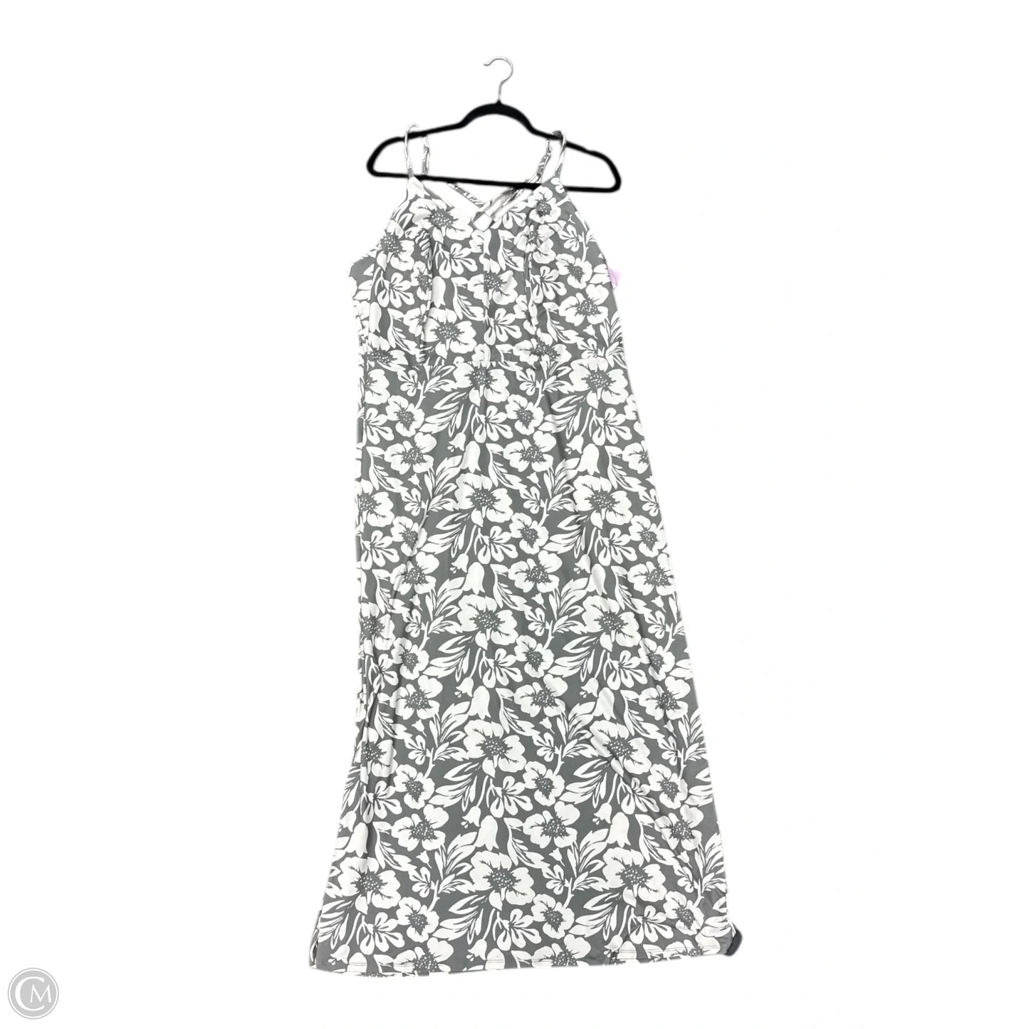 Dress Casual Maxi By Market & Spruce In Cream & Grey, Size: 16