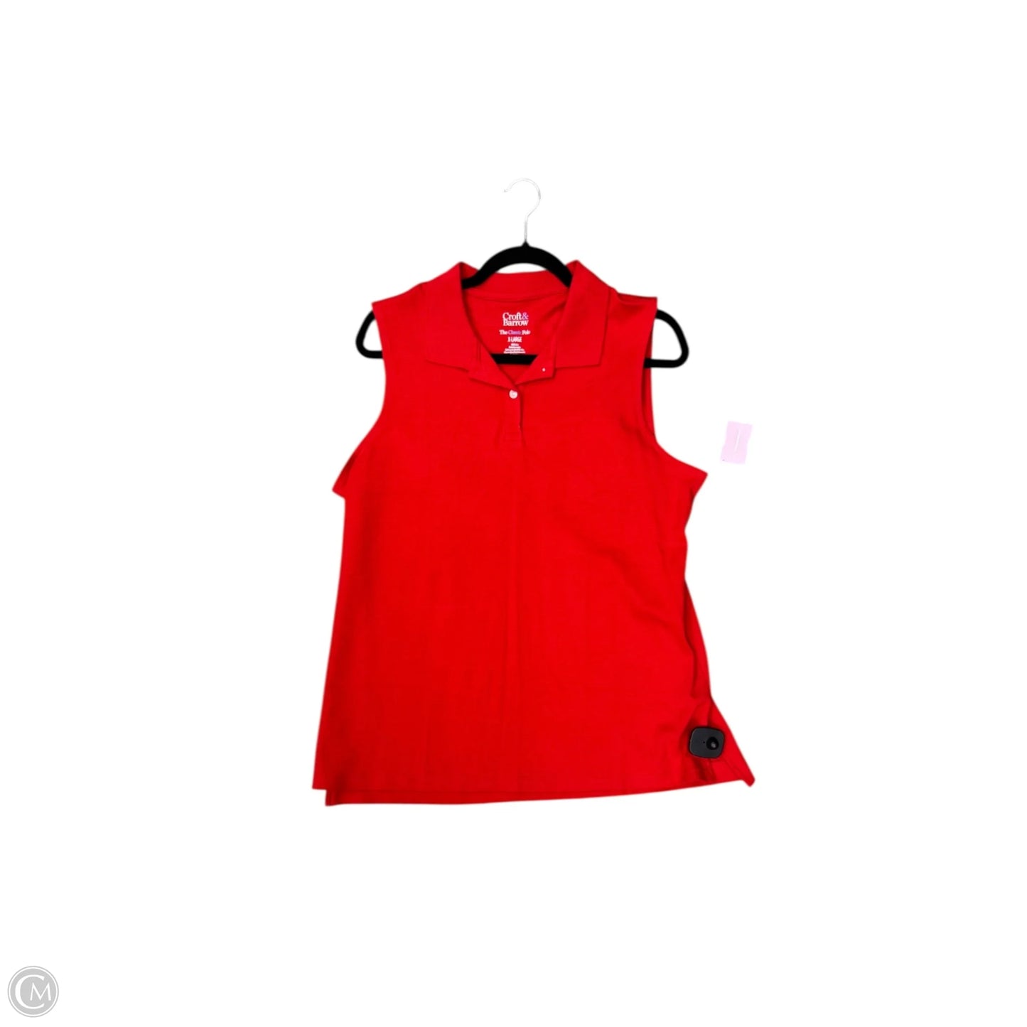 Top Sleeveless By Croft And Barrow In Red, Size: Xl