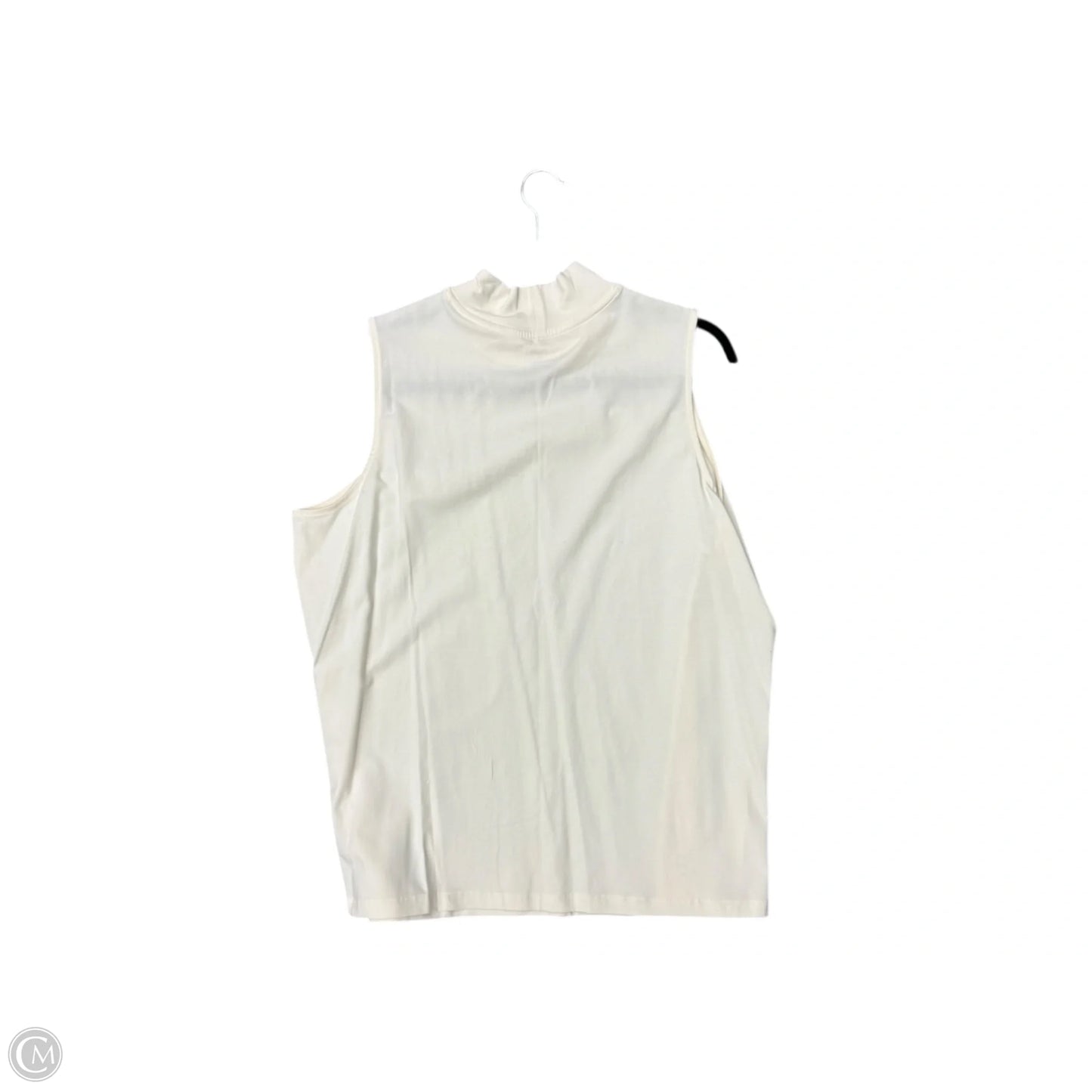 Top Sleeveless By Cj Banks In Cream, Size: 1x