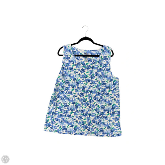 Tank Top By Clothes Mentor In Blue, Size: 1x