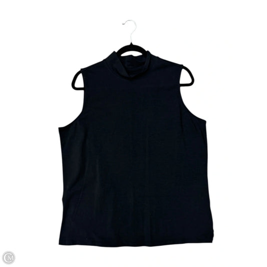 Top Sleeveless By Cj Banks In Black, Size: 1x
