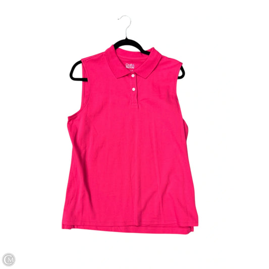 Top Sleeveless By Croft And Barrow In Pink, Size: Xl