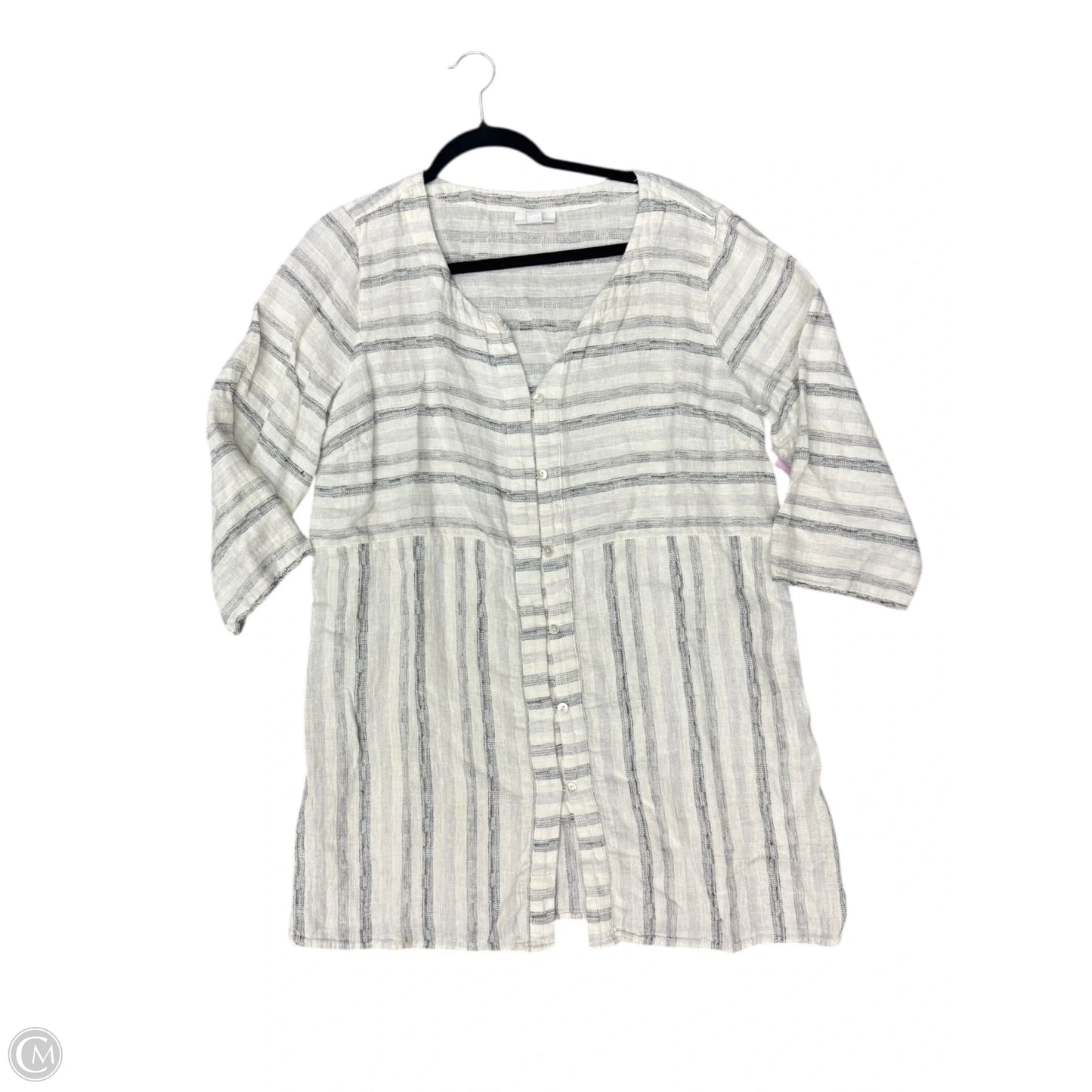 Tunic Short Sleeve By Pure Jill In Cream, Size: L