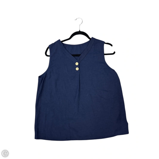Top Sleeveless By Cupshe In Navy, Size: L