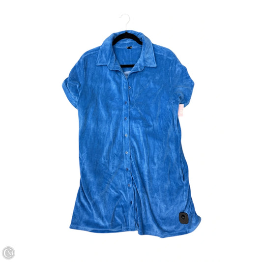 Dress Casual Midi By Cmb In Blue, Size: 14