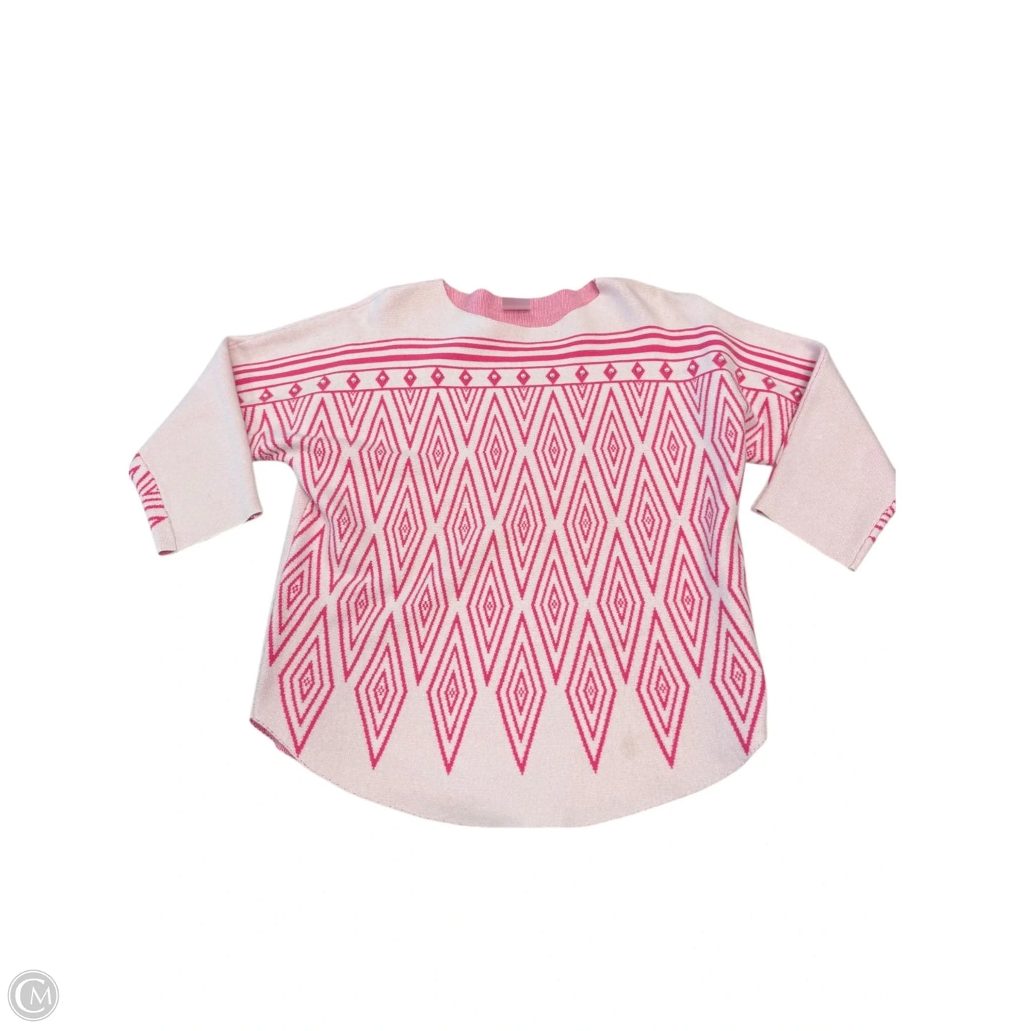 Top 3/4 Sleeve By Clothes Mentor In Pink, Size: M