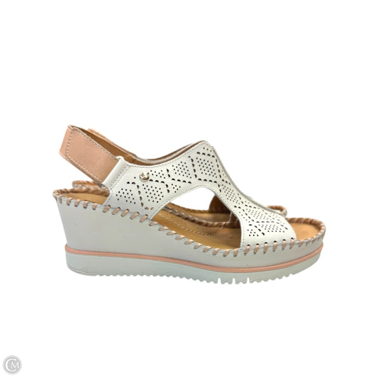 Sandals Heels Platform By Pikolinos In Cream, Size: 8