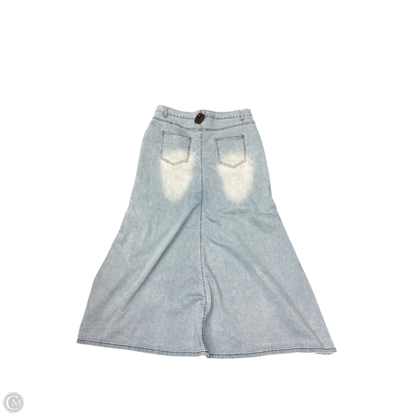 Skirt Maxi By Clothes Mentor In Blue Denim, Size: 16