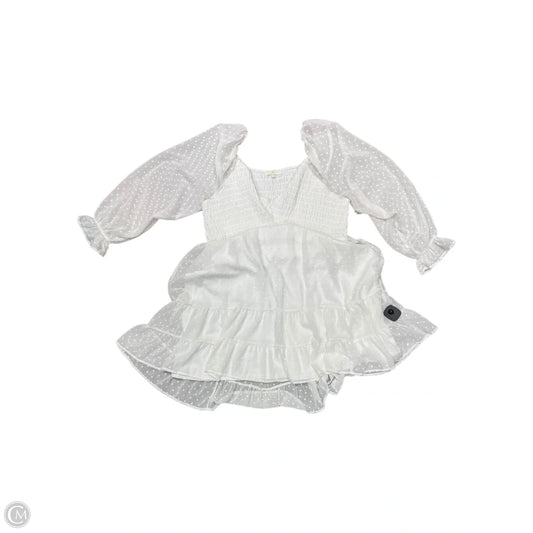 Dress Casual Midi By Ultra Flirt In White, Size: 20
