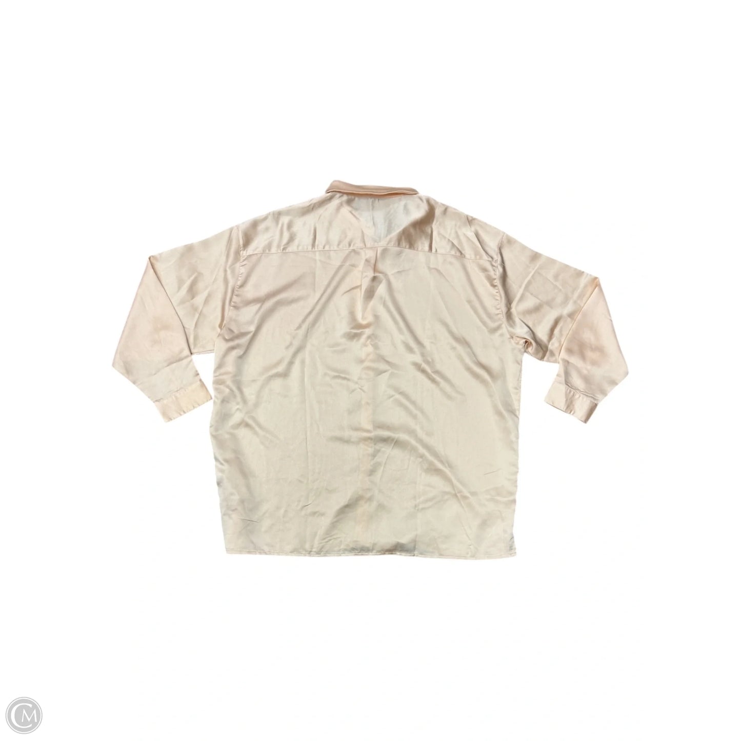 Blouse Long Sleeve By Cmc In Cream, Size: L