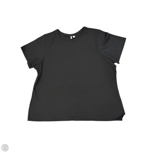 Top Short Sleeve Basic By Nordstrom In Black, Size: 3x