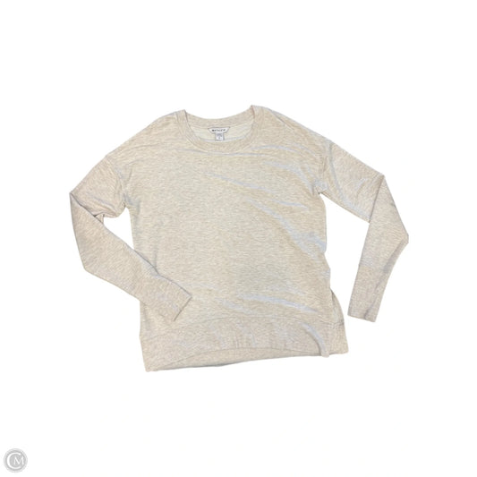 Athletic Top Long Sleeve Crewneck By Athleta In Tan, Size: S