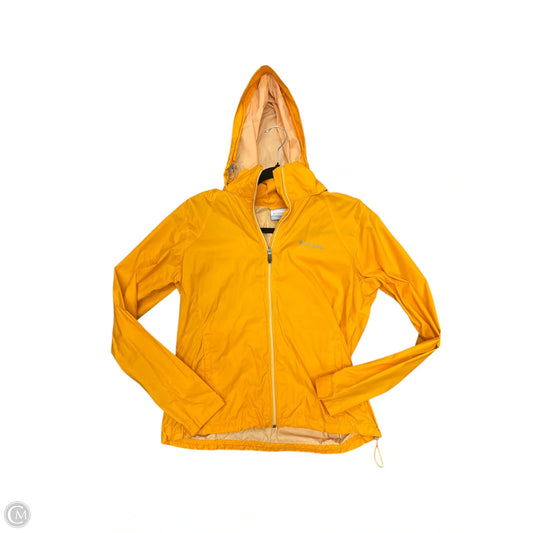 Jacket Windbreaker By Columbia In Yellow, Size: L