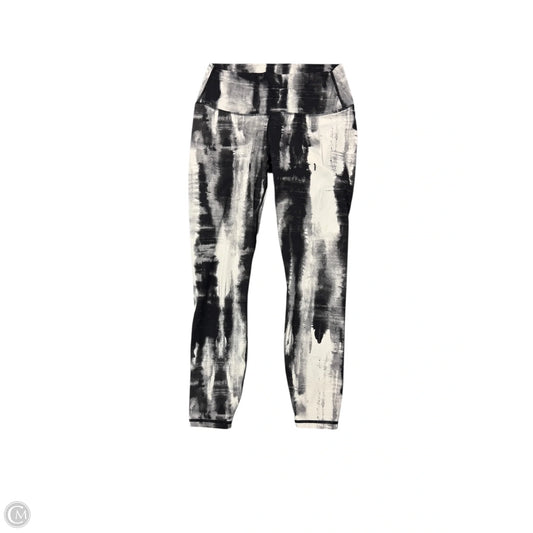 Athletic Leggings By Varley In Black & White, Size: M