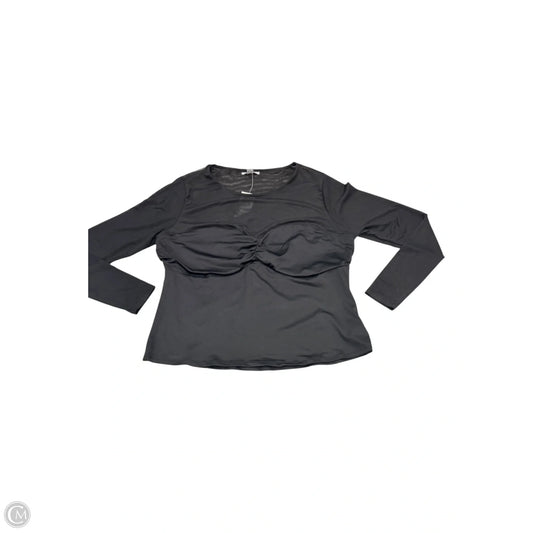 Top Long Sleeve By Bar Iii In Black, Size: 2x