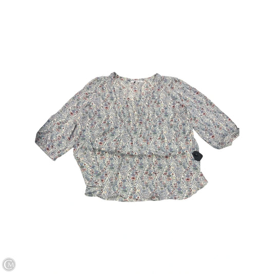 Blouse Short Sleeve By Rose And Olive In Floral Print, Size: 1x