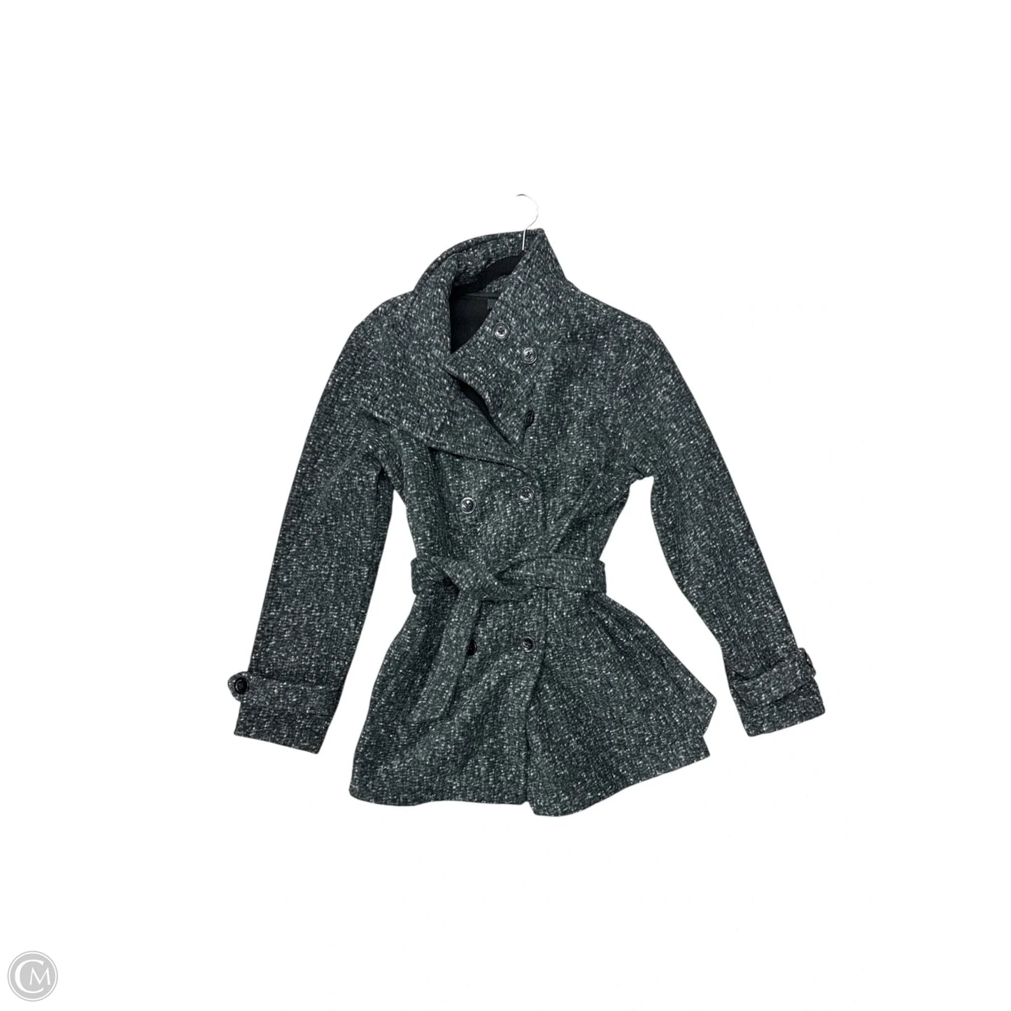 Coat Peacoat By Cmc In Grey, Size: L