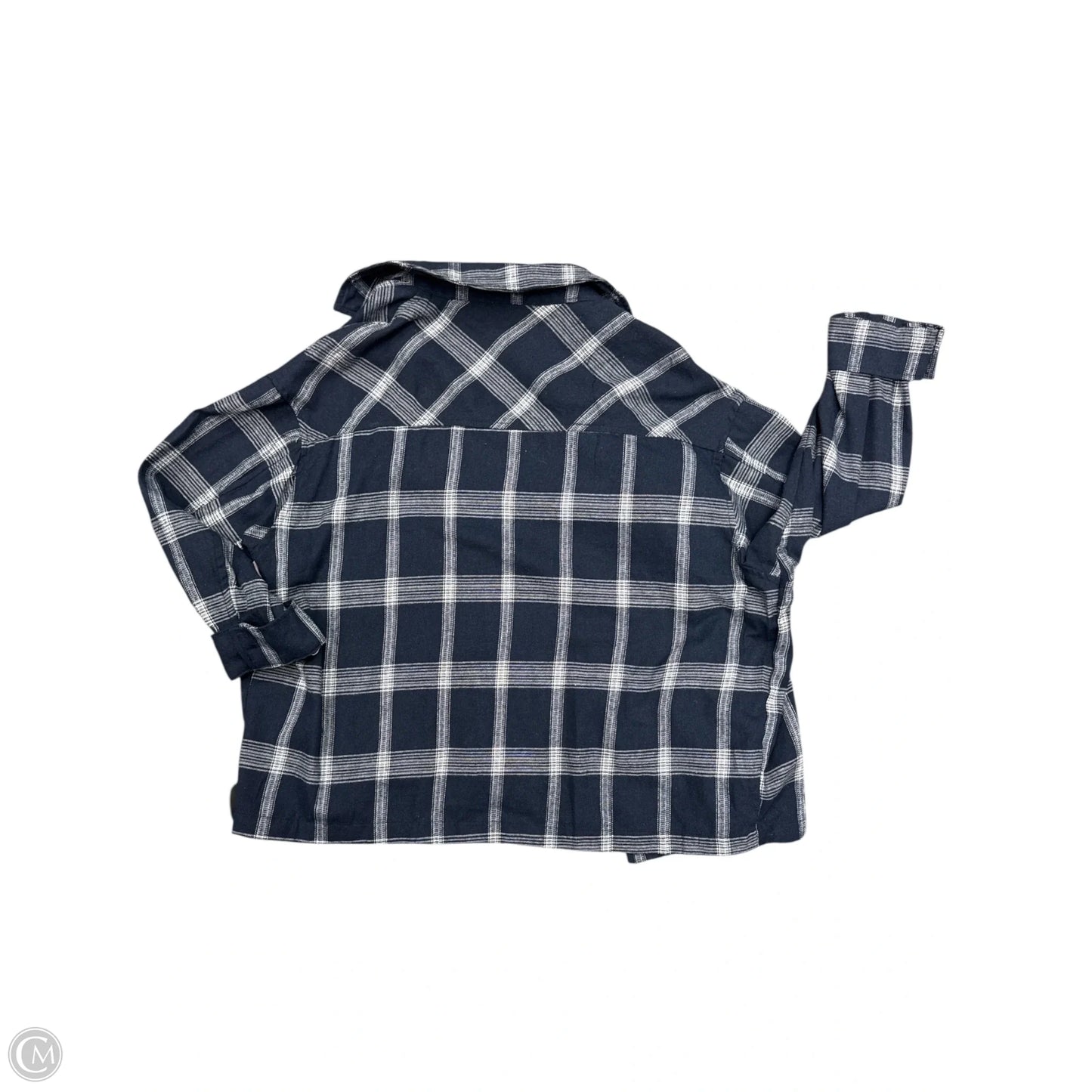 Top Long Sleeve By Cmc In Navy, Size: M