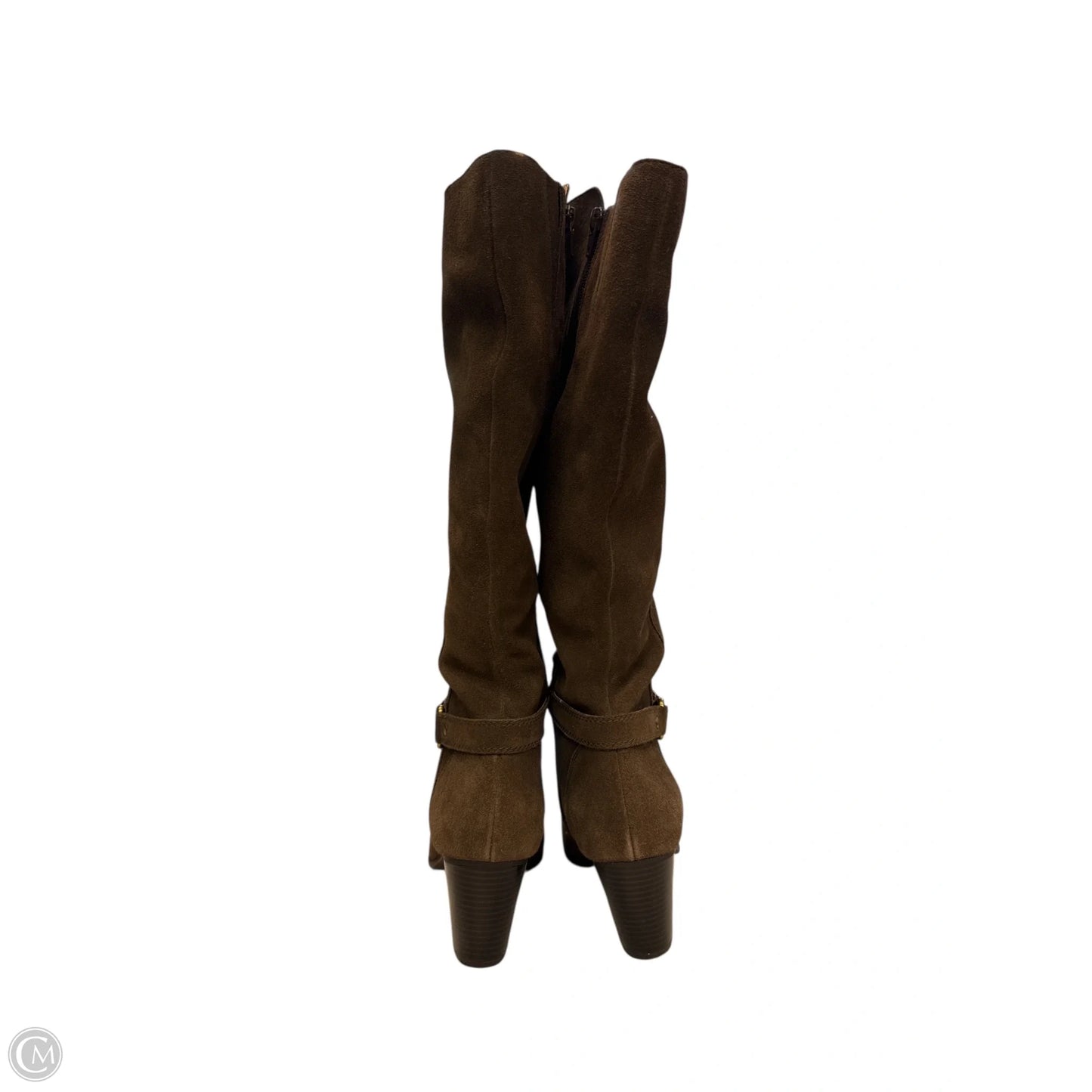 Boots Knee Heels By Giani Bernini In Taupe, Size: 9.5