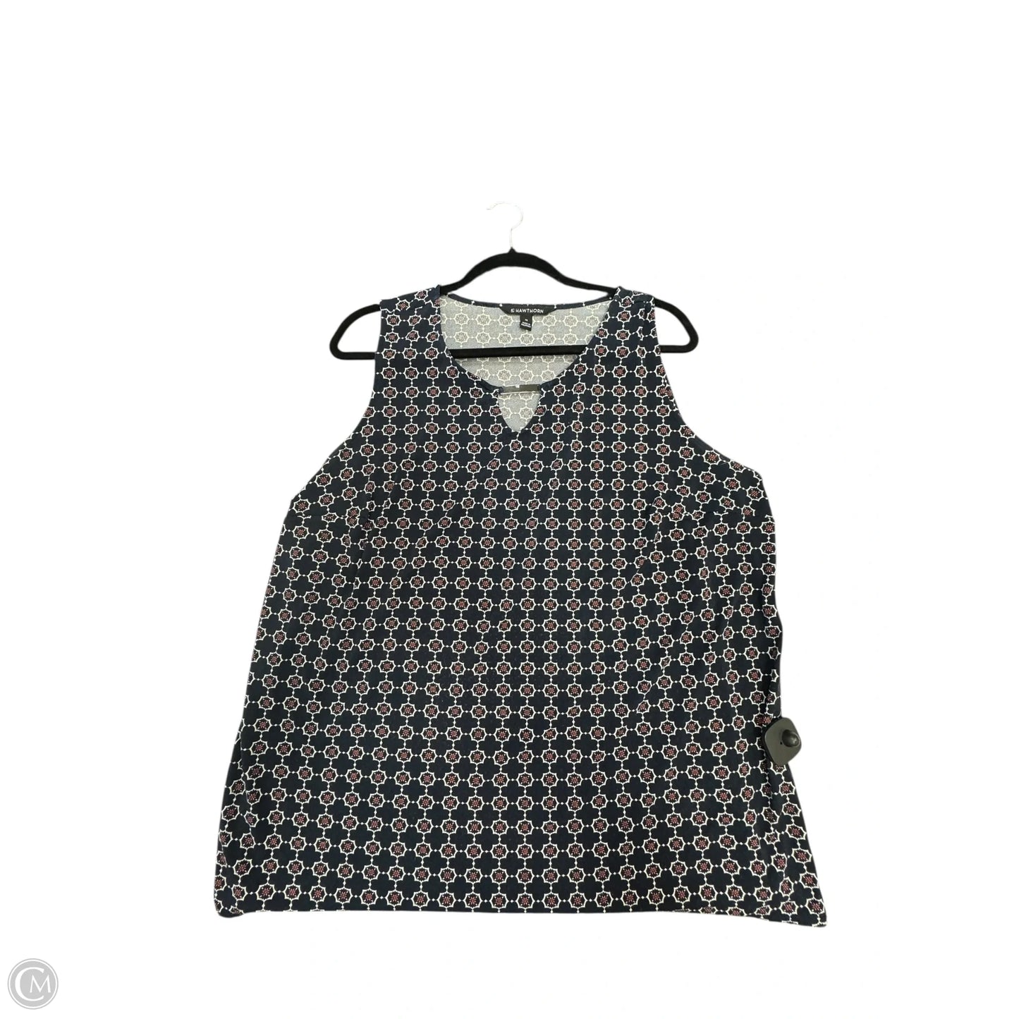 Top Sleeveless By 41 Hawthorn In Navy, Size: 2x