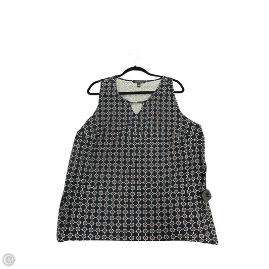 Top Sleeveless By 41 Hawthorn In Navy, Size: 2x
