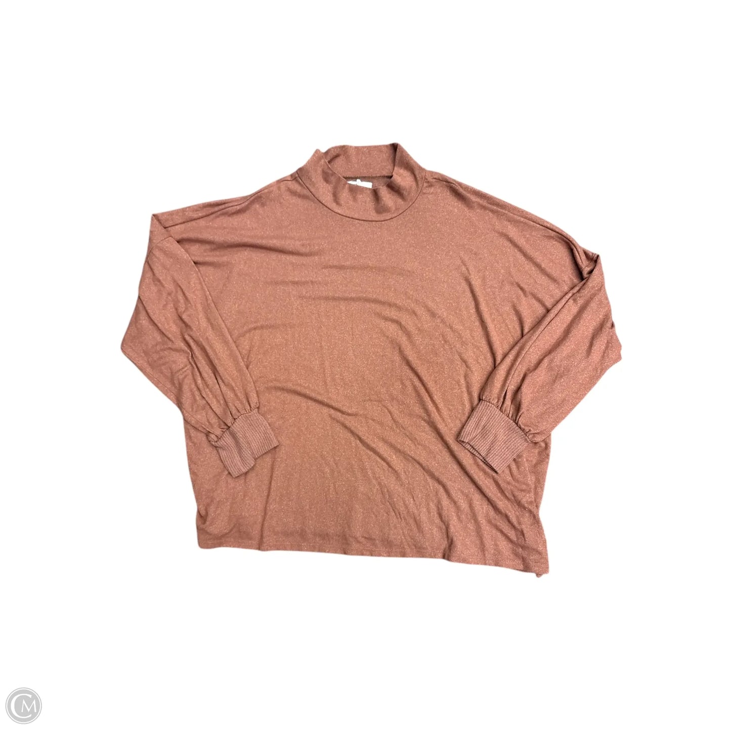 Top Long Sleeve By Maurices In Brown, Size: 4x