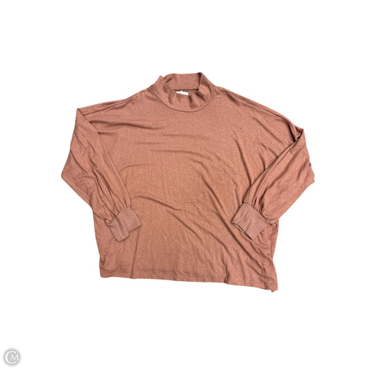 Top Long Sleeve By Maurices In Brown, Size: 4x