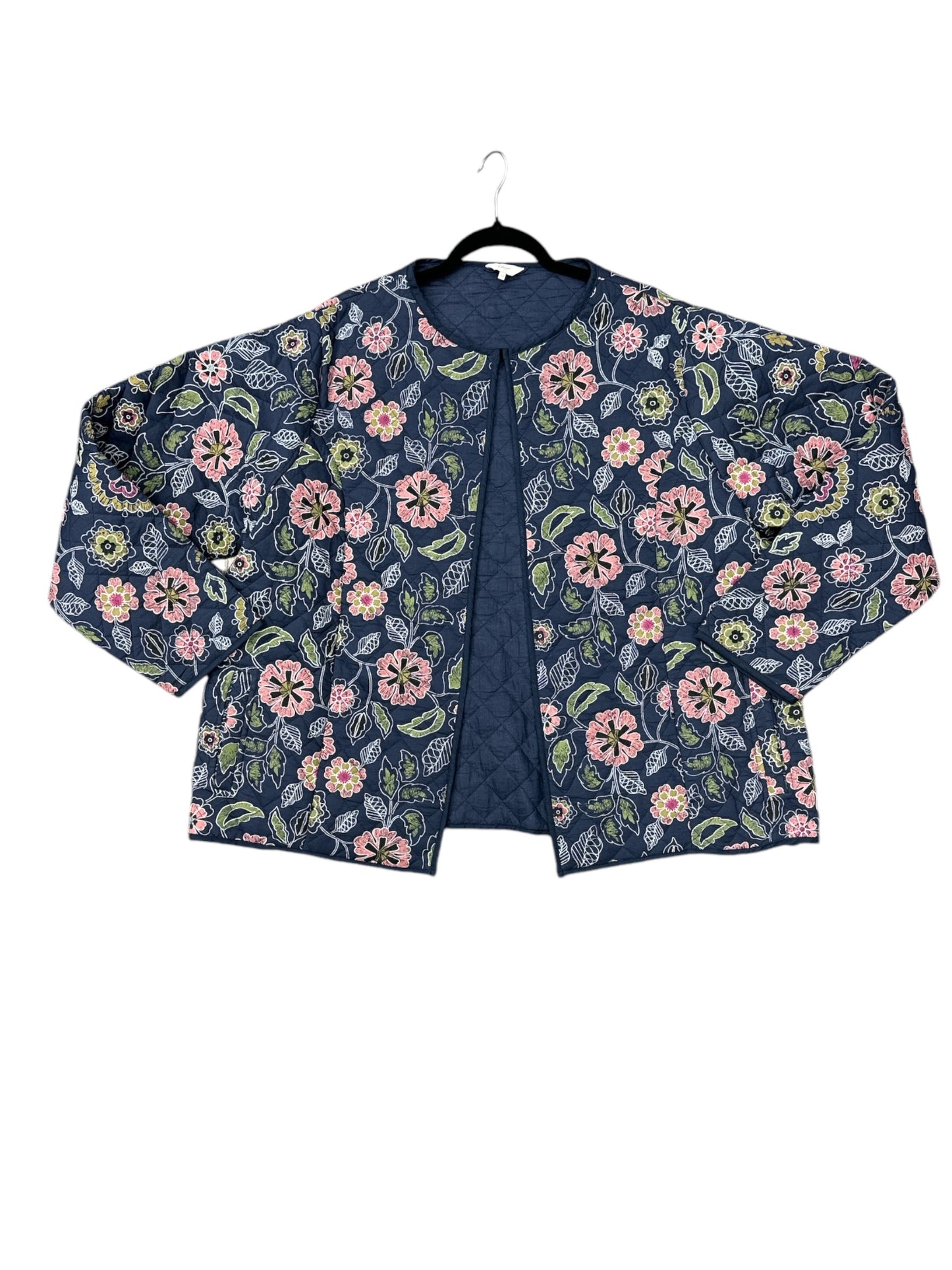 Jacket Puffer & Quilted By Cmc In Floral Print, Size: 4x