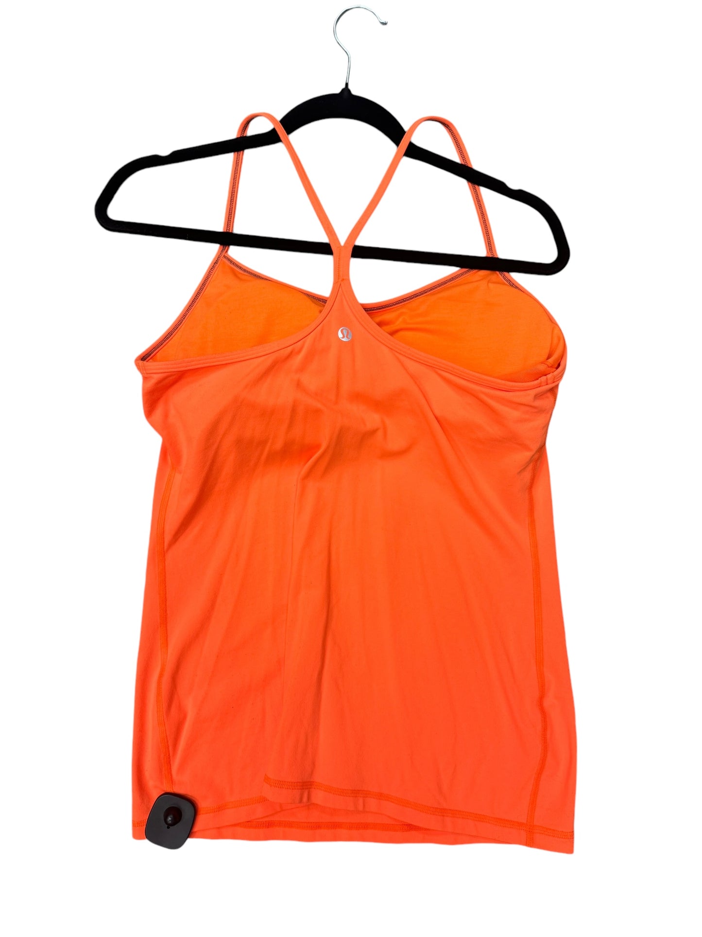 Athletic Tank Top By Lululemon In Orange, Size: L