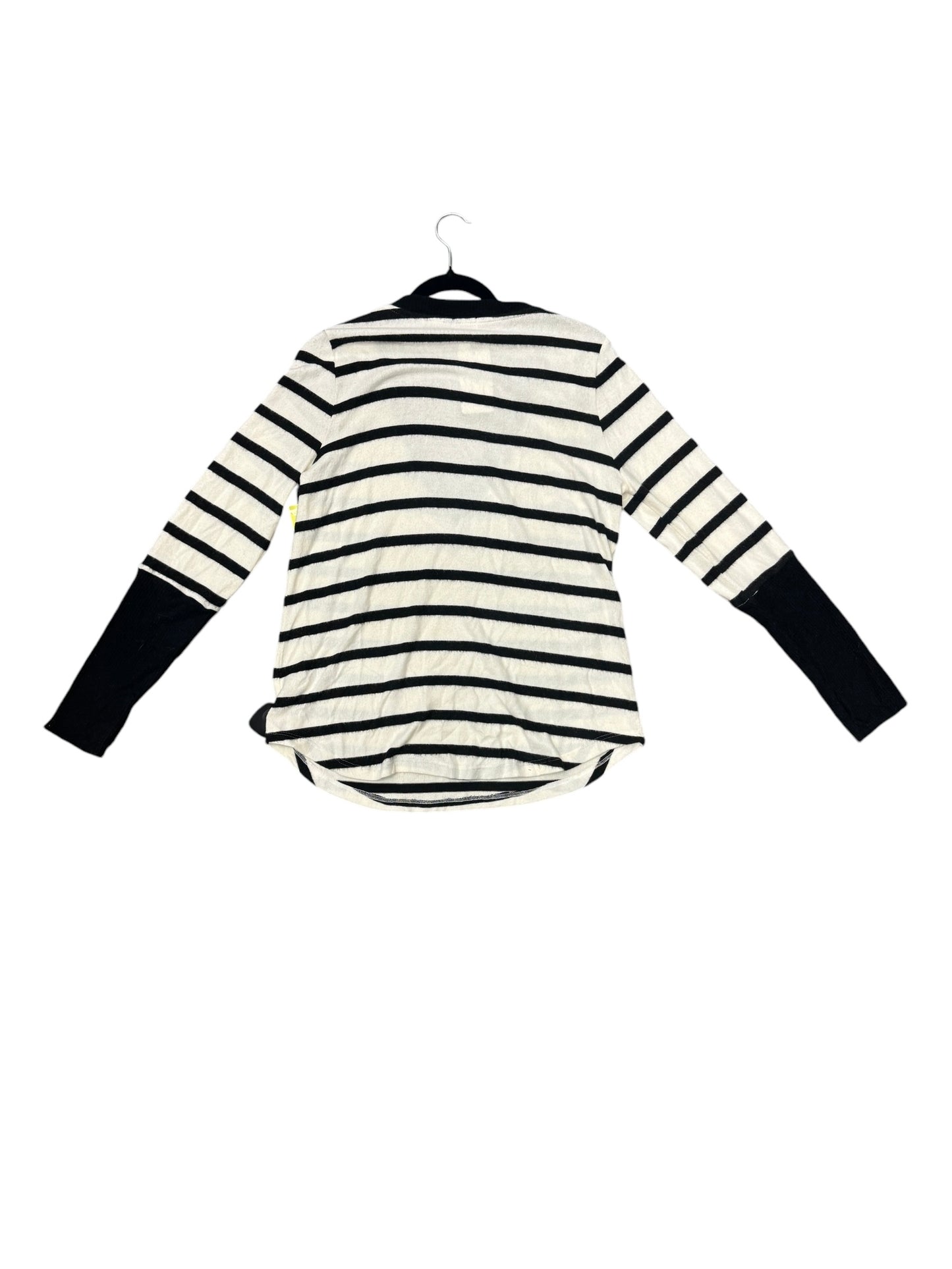 Top Long Sleeve By Peyton Jensen In Striped Pattern, Size: L