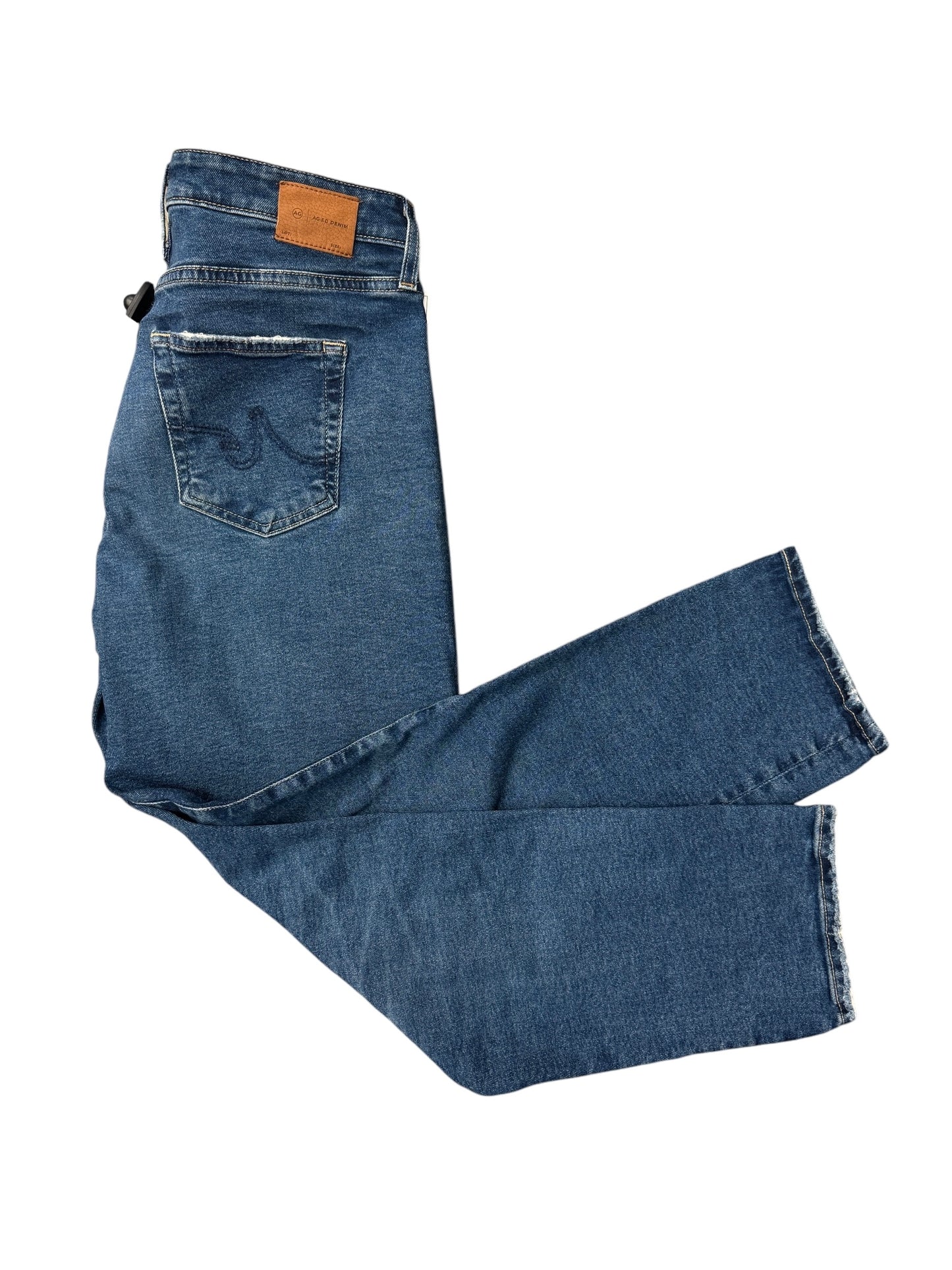 Jeans Straight By Adriano Goldschmied In Blue Denim, Size: 10