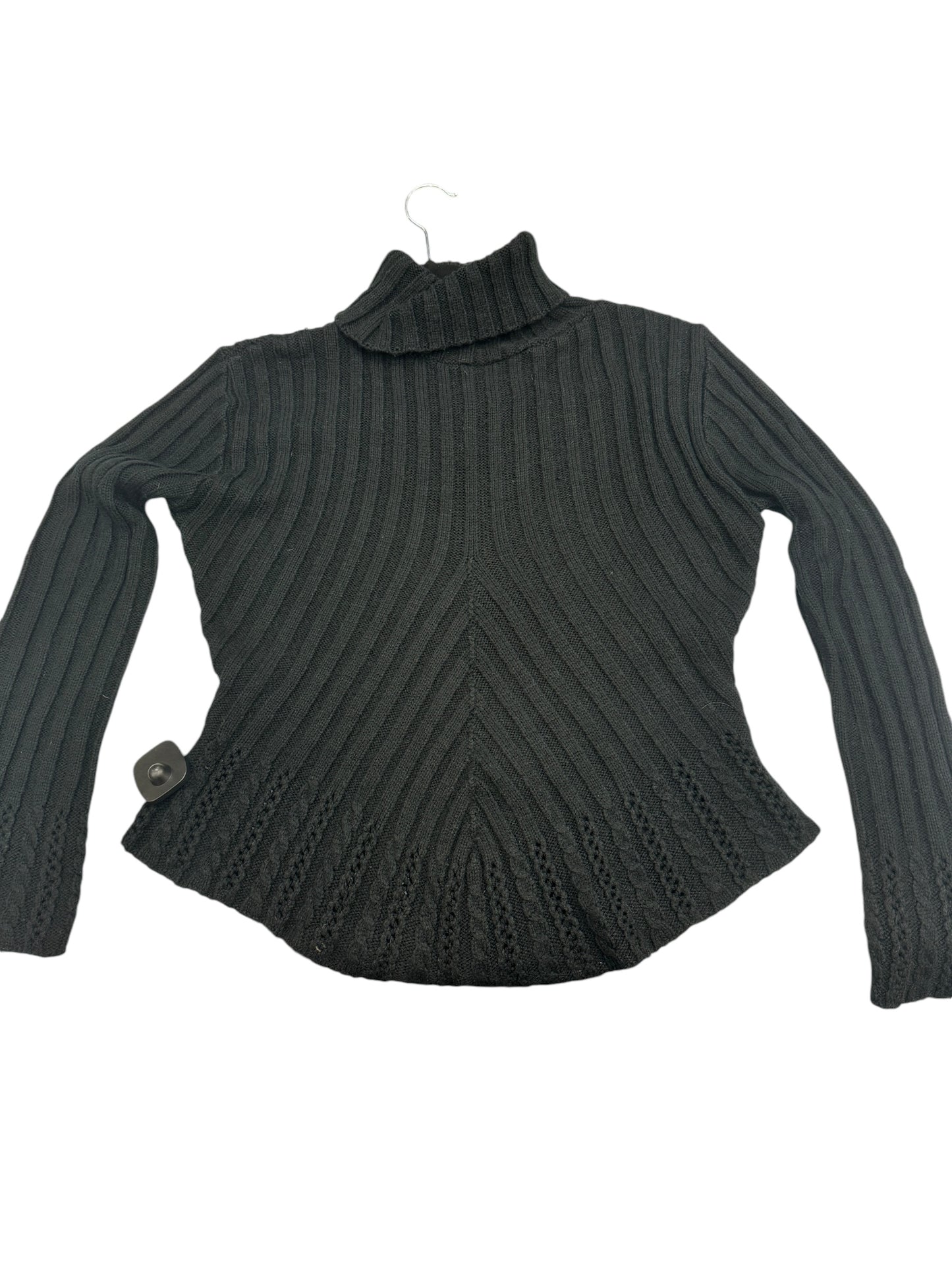 Top Long Sleeve By Studio Y In Black, Size: L