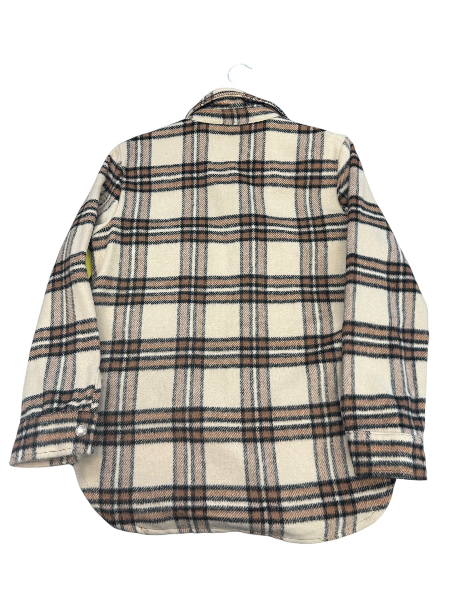 Jacket Fleece By Blanknyc In Plaid Pattern, Size: Xs