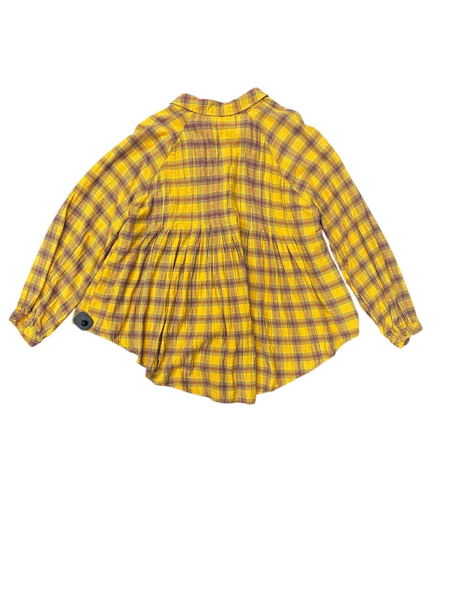 Tunic Long Sleeve By We The Free In Yellow, Size: Xl