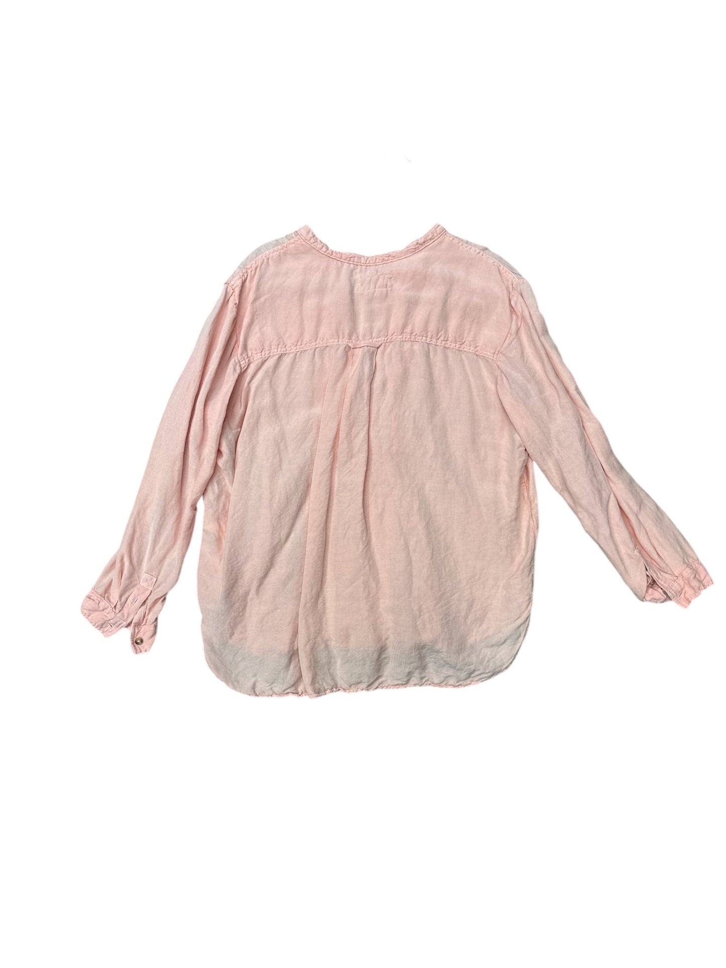 Top Long Sleeve By Pilcro In Pink, Size: Xl