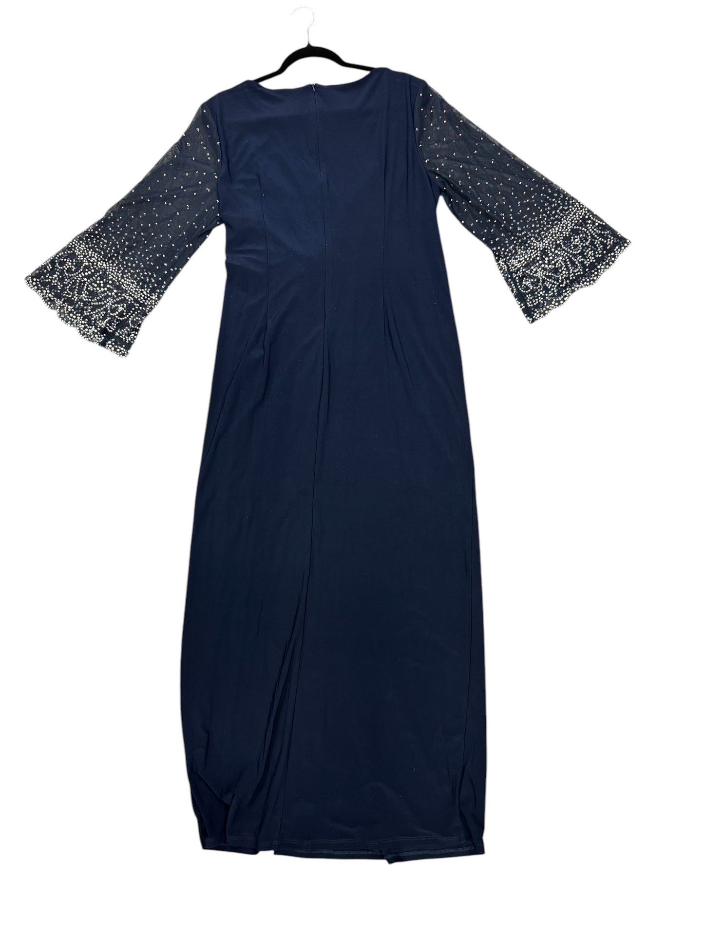 Dress Party Long By Alex Evenings In Navy, Size: 14