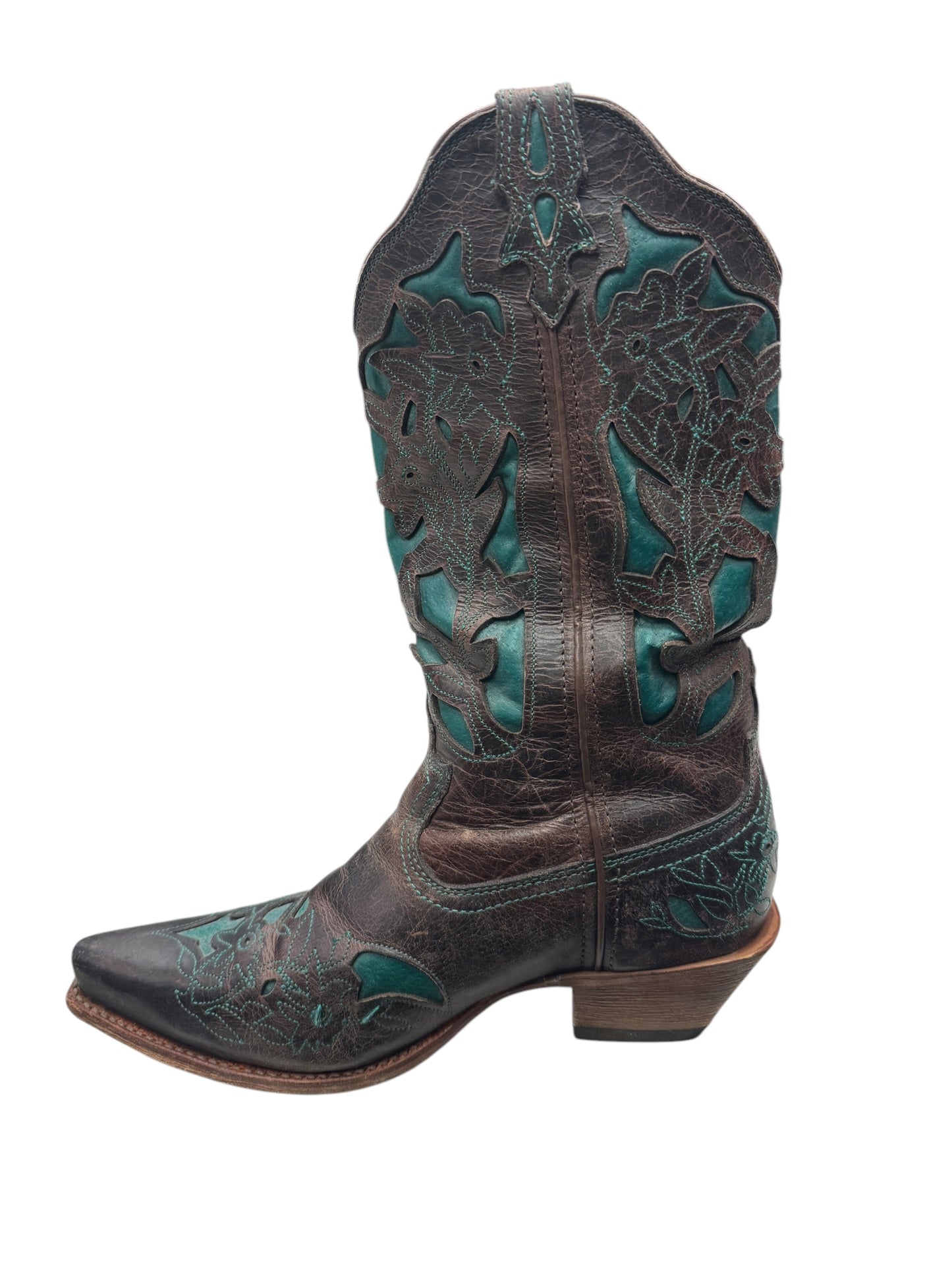 Boots Western By Cmb In Brown & Green, Size: 10