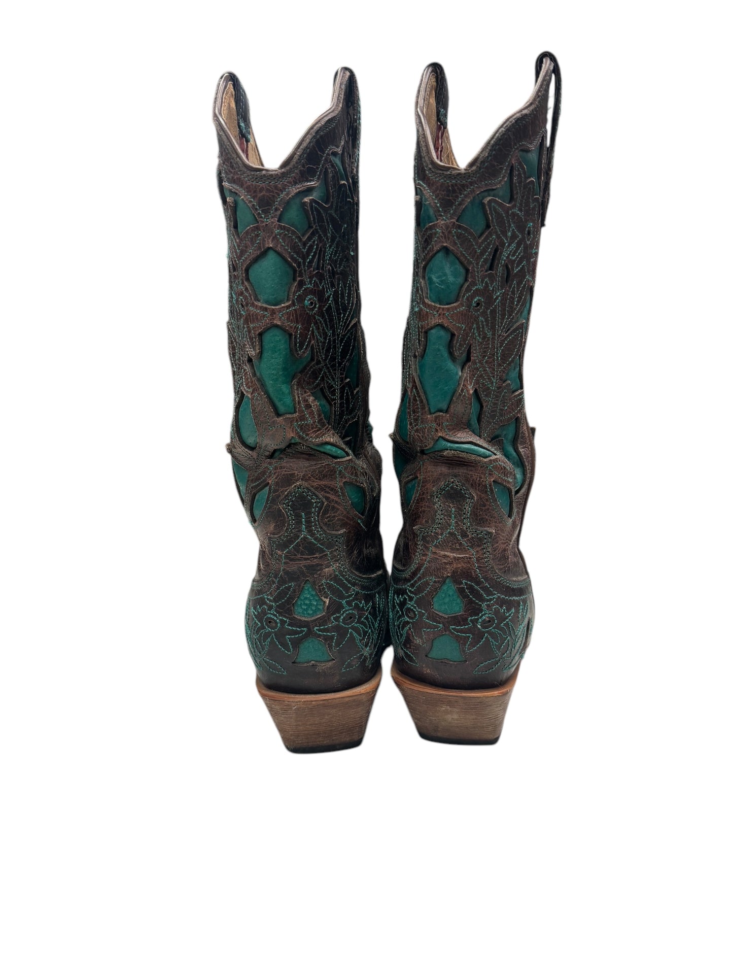 Boots Western By Cmb In Brown & Green, Size: 10