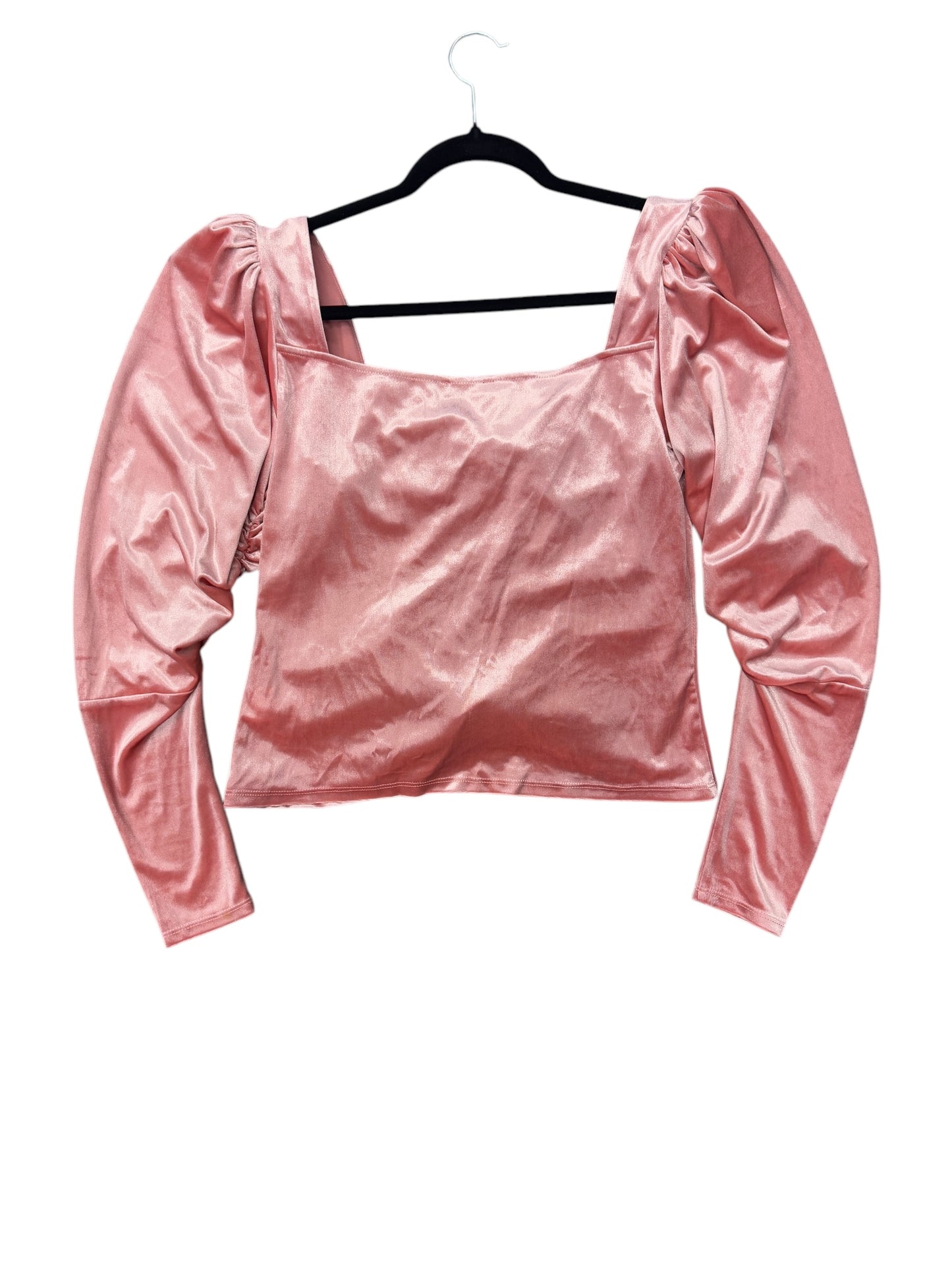 Top Long Sleeve By Express In Pink, Size: M