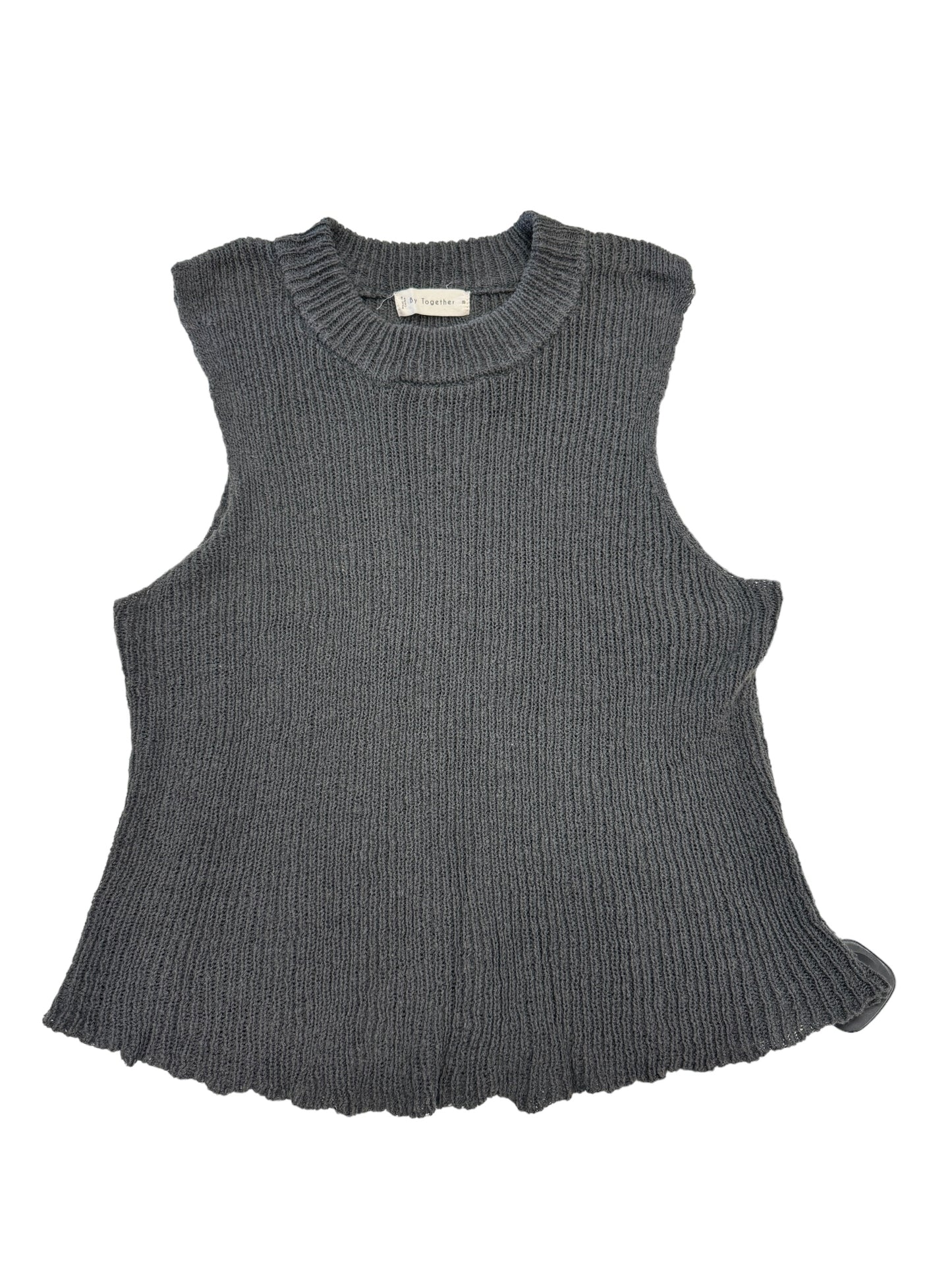 Grey Top Sleeveless By Together, Size M