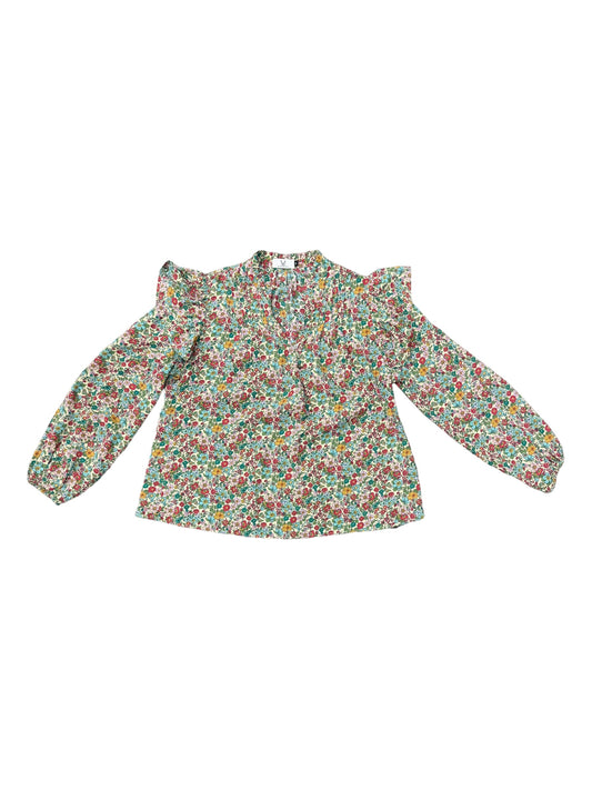 Floral Print Top Long Sleeve Cmc, Size M