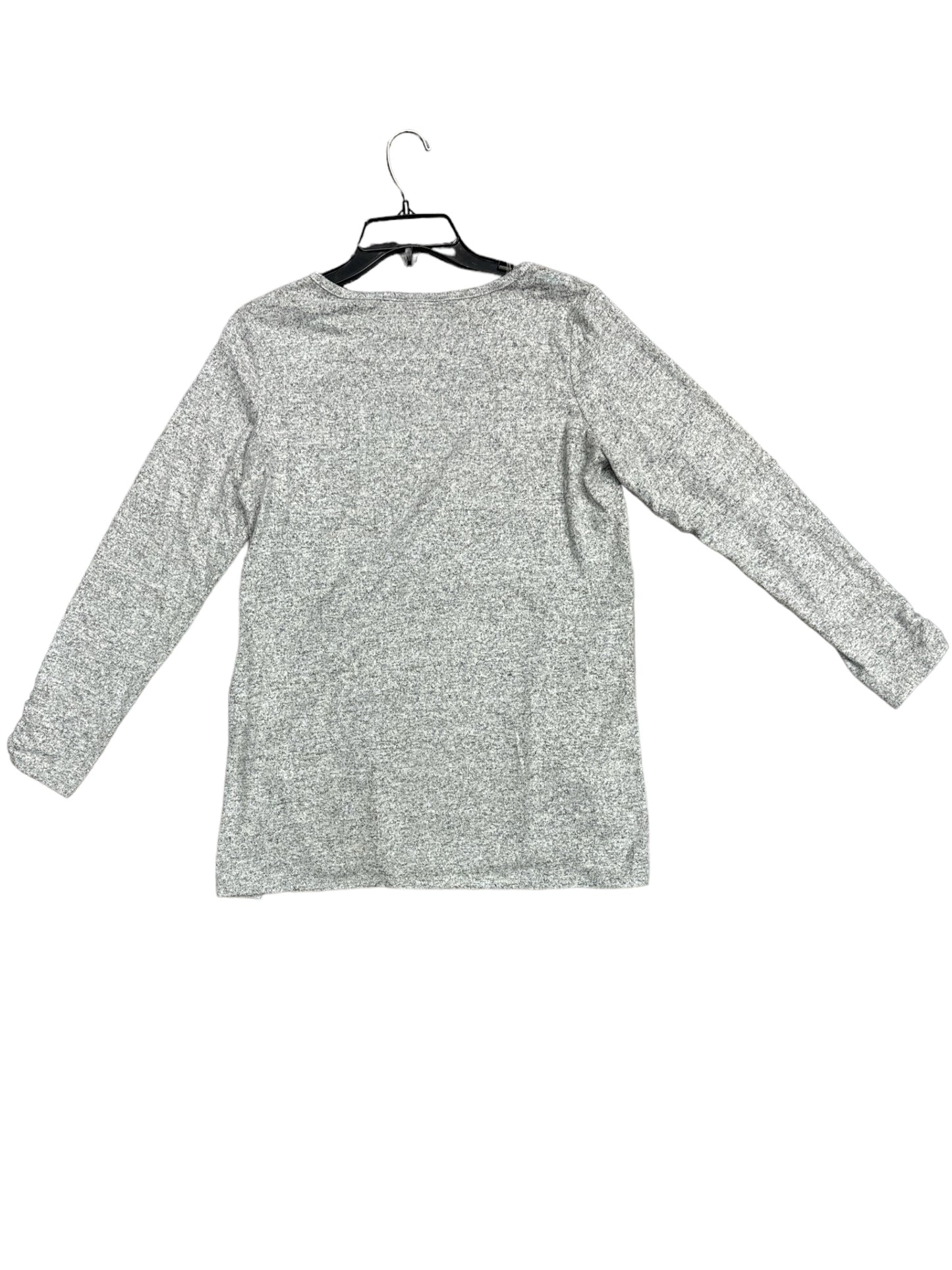 Top Long Sleeve By Apt 9 In Grey, Size: S