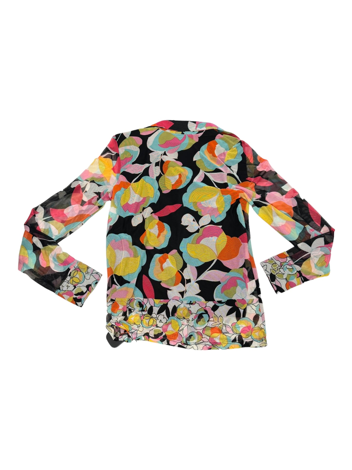 Blouse Long Sleeve By Joie In Multi-colored, Size: Xs