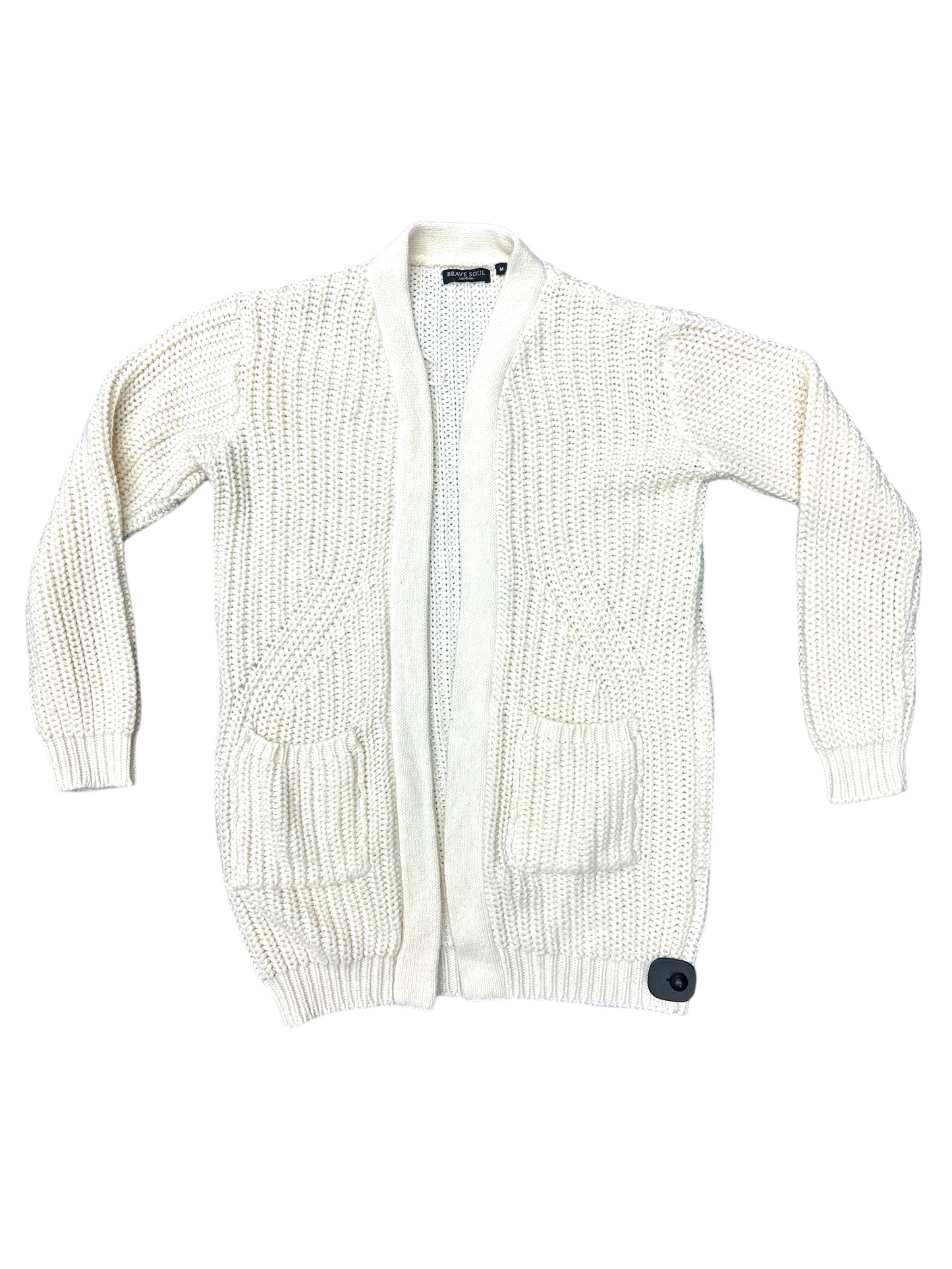 Sweater Cardigan By Cmc In Cream, Size: M