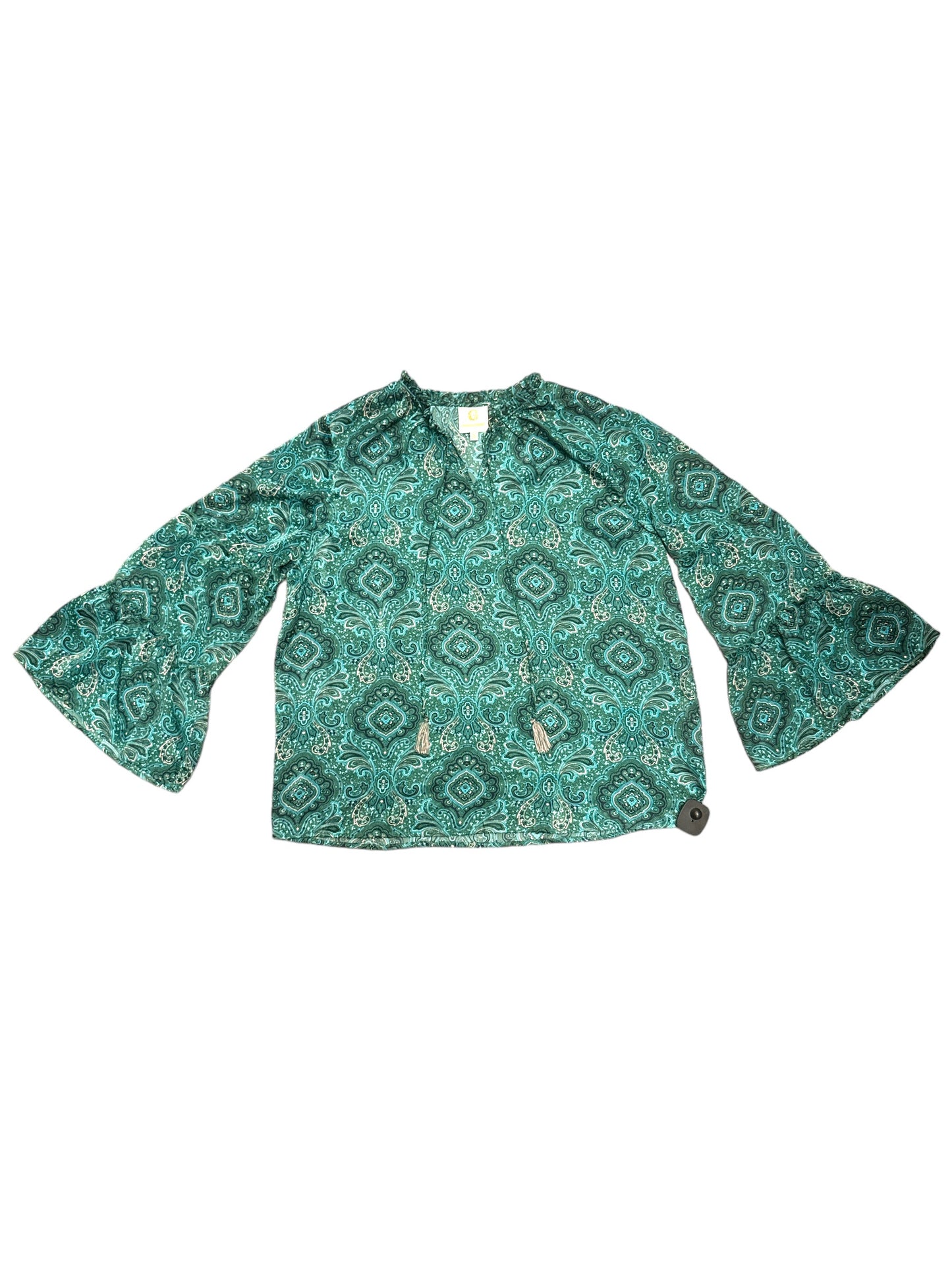 Top Long Sleeve By Grand And Greene In Green, Size: Xl