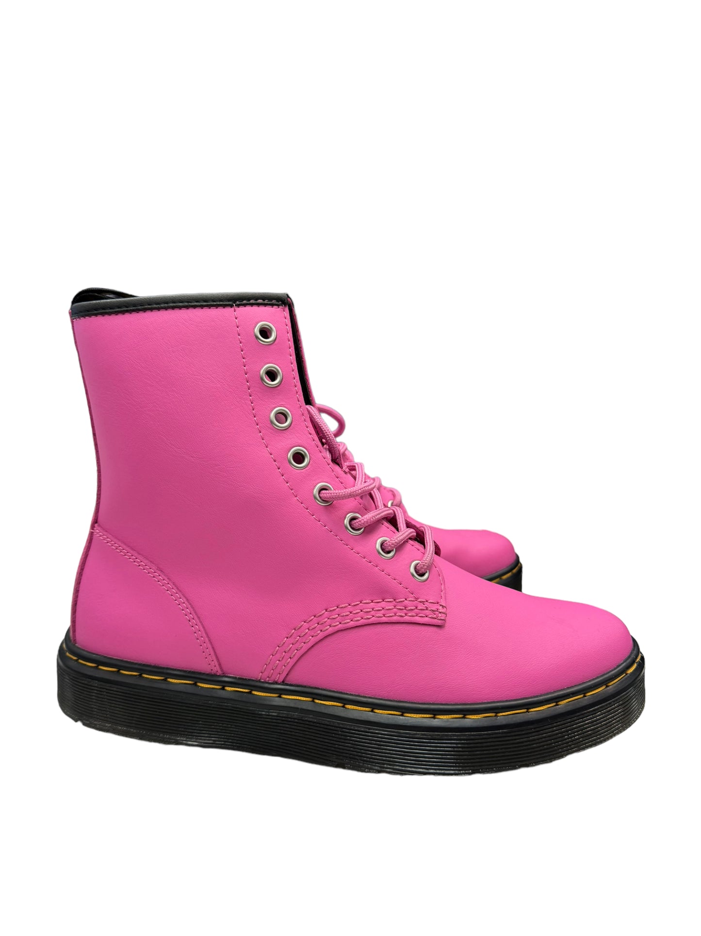 Boots Combat By Dr Martens In Pink, Size: 8