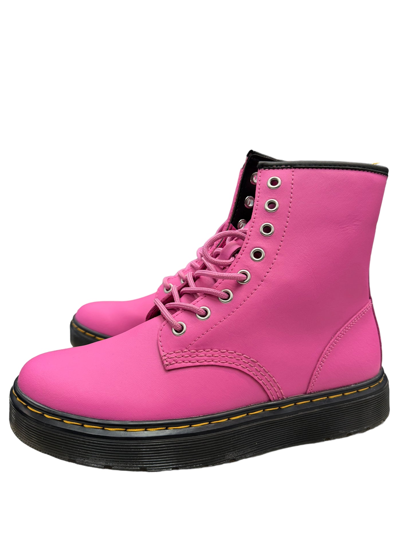 Boots Combat By Dr Martens In Pink, Size: 8