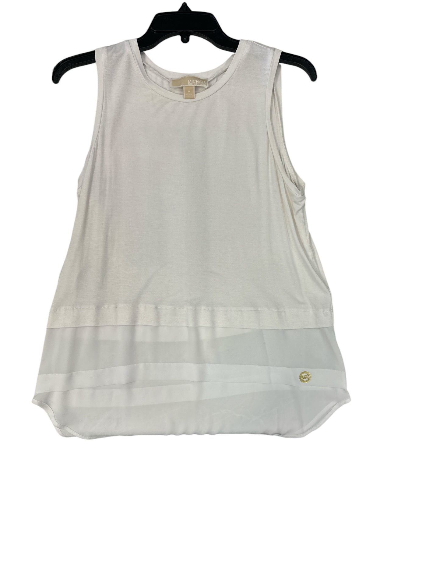 Tank Top Designer By Michael By Michael Kors In White, Size: M