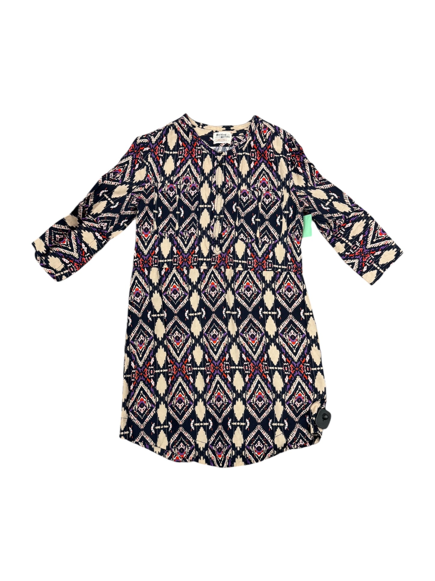 Dress Casual Midi By Holding Horses In Geometric Pattern, Size: 2